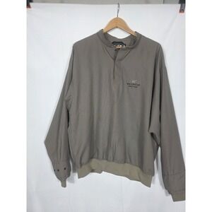 Zero Restriction Mens Gingham Golf Wind Jacket National Golf Club L